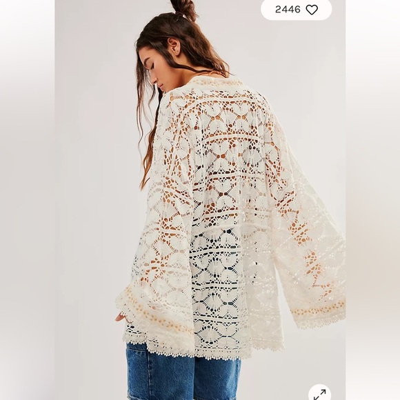 Free People Bell Sleeve Duster NWOT - Picture 2 of 6